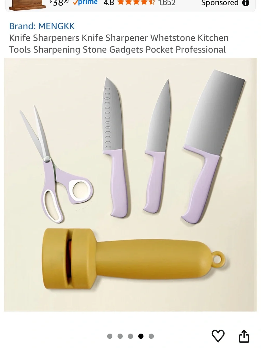 Handheld Rolling Knife Sharpener Kitchen Blade Sharpening Tool